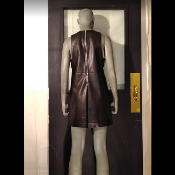 SOLD Forever 21 Faux Leather Cut-Out Dress - Picture 3 of 6